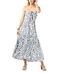 Tiare Hawaii Lei Strapless Tiered Dress