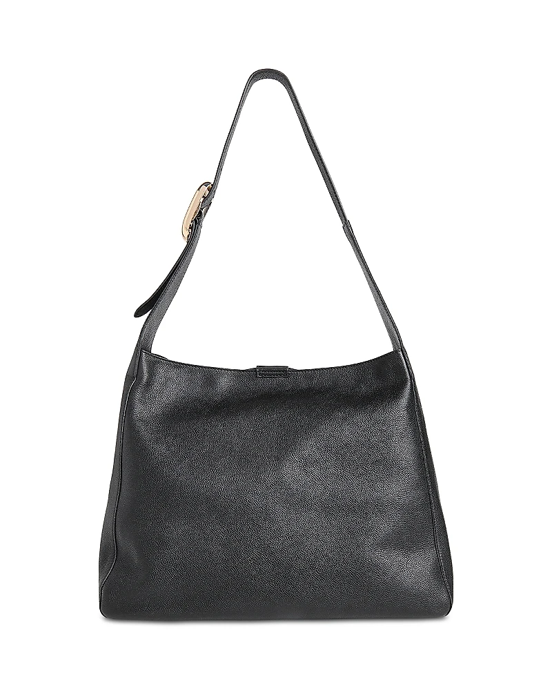 Whistles Mabel Buckle Detail Leather Tote Bag