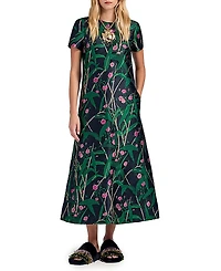 La Doublej Swing Dress Bamboo Jacquard Black