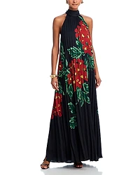 Ungaro Lester Pleated Halter Dress