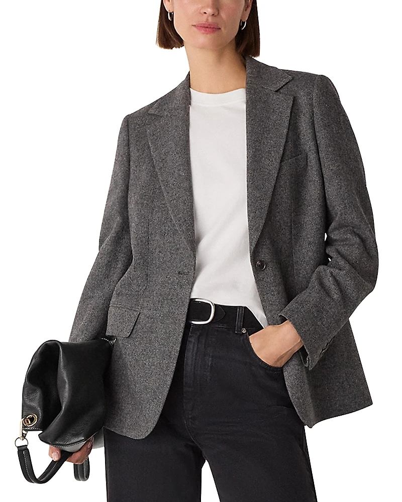 Whistles Herringbone Blazer