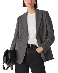 Whistles Herringbone Blazer