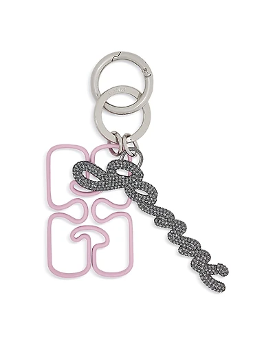 Ganni Strass Signature Keyring