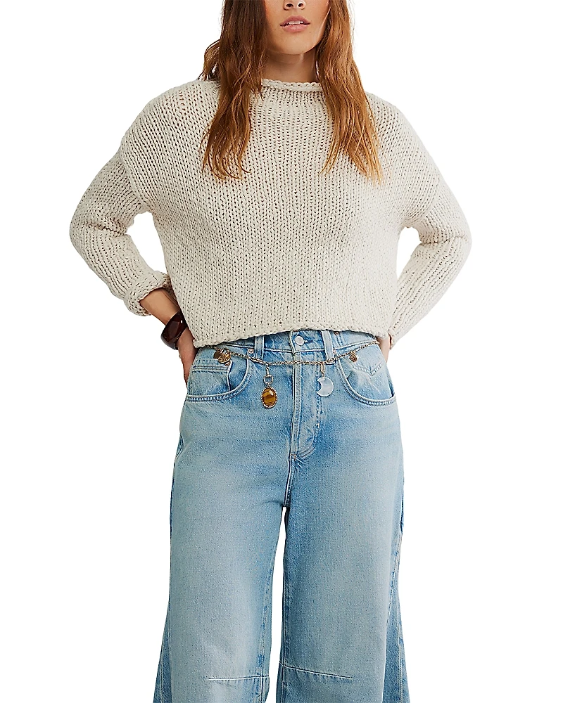 Free People Opal Cropped Sweater