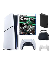 Sony PlayStation 5 Slim Disc Bundle with Madden 26 Game and Accessories
