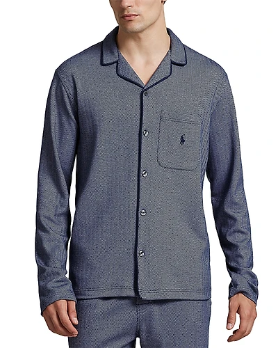 Polo Ralph Lauren Jacquard Knit Herringbone Pajama Shirt