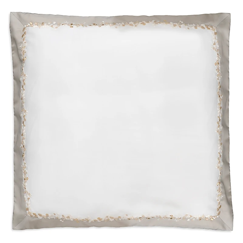 Dea Luxury Linens Incanto Embroidery Euro Sham