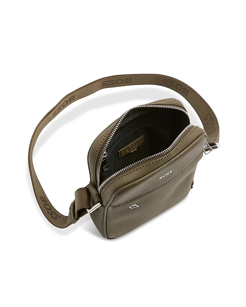 Boss Zair Leather Crossbody Bag