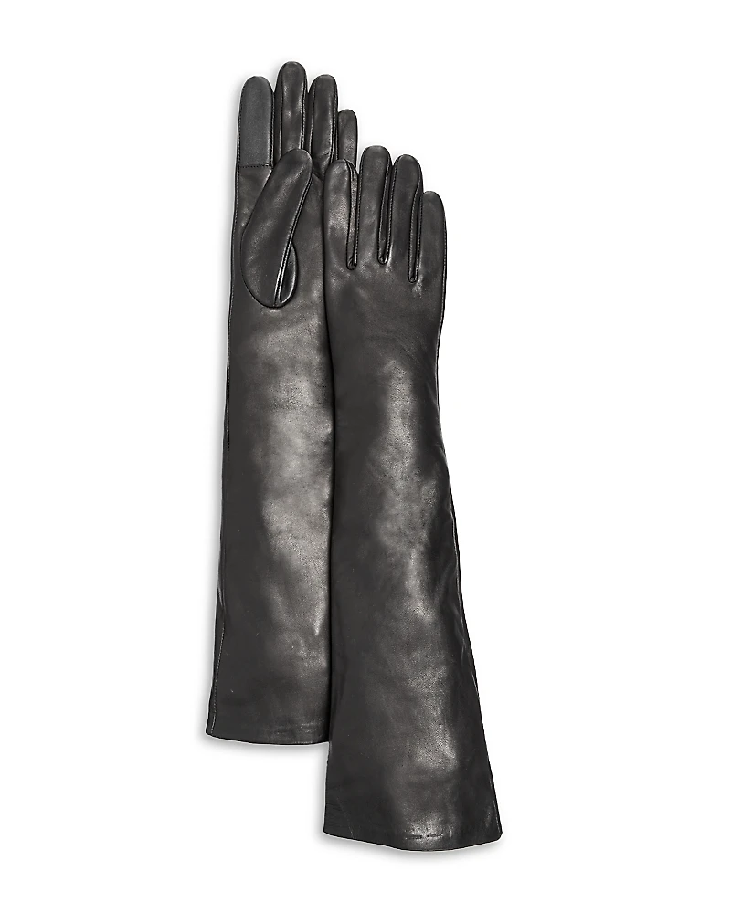 Bloomingdale's Cashmere Lined Leather Long Gloves