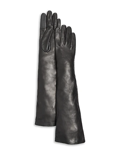 Bloomingdale's Cashmere Lined Leather Long Gloves