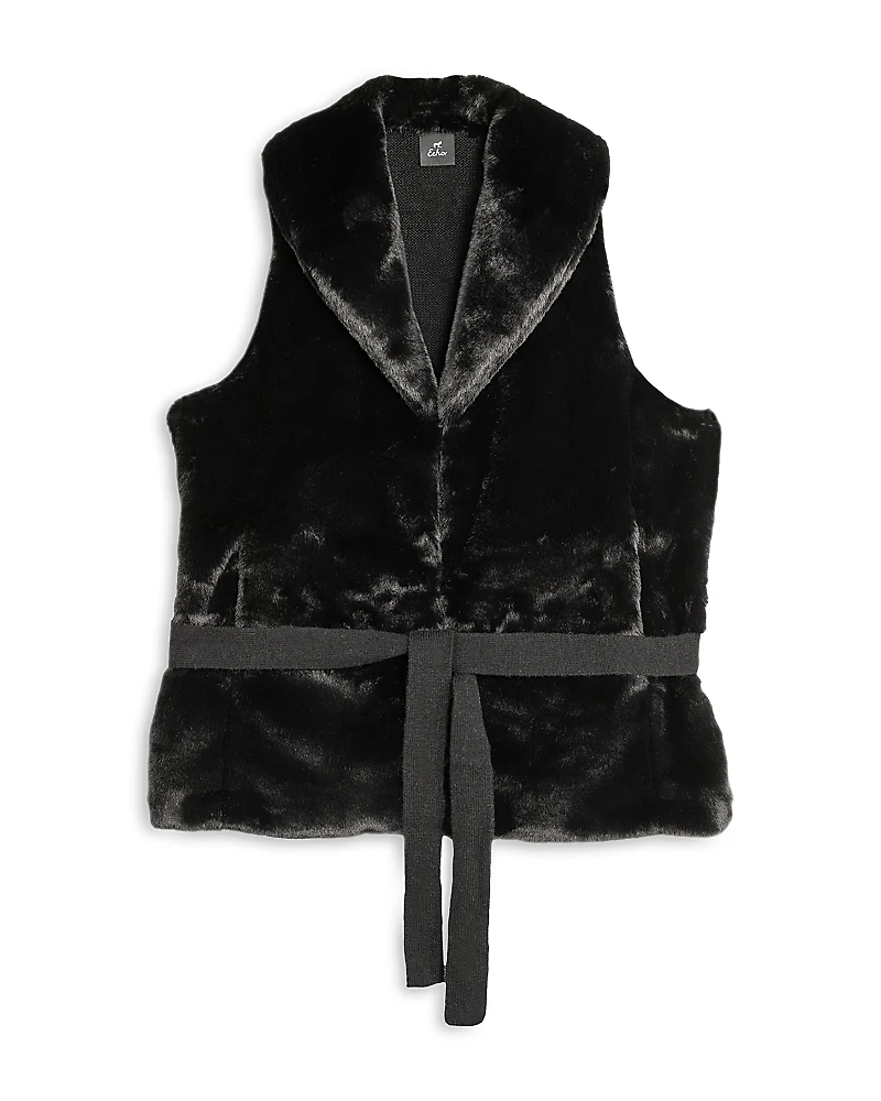 Echo Shawl Collar Faux Fur Vest
