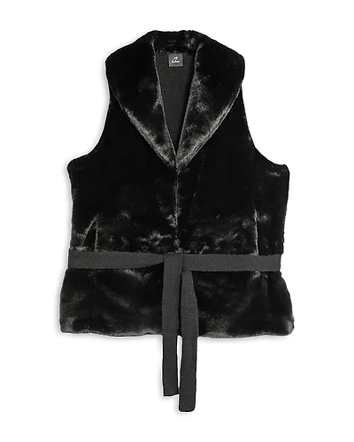 Echo Shawl Collar Faux Fur Vest