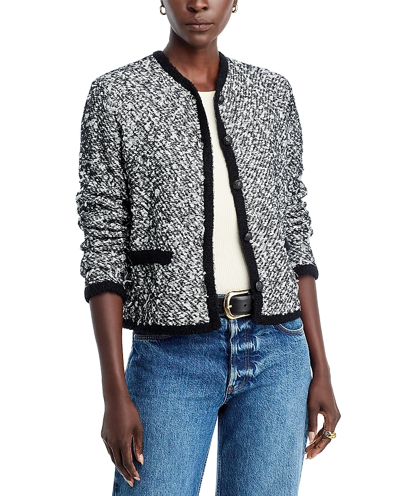 Kobi Halperin Torres Sequin Textured Knit Sweater