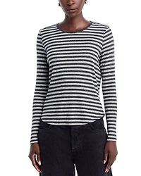 Majestic Filatures Striped Crewneck Tee