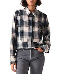 Cissa Plaid Bib Front Shirt