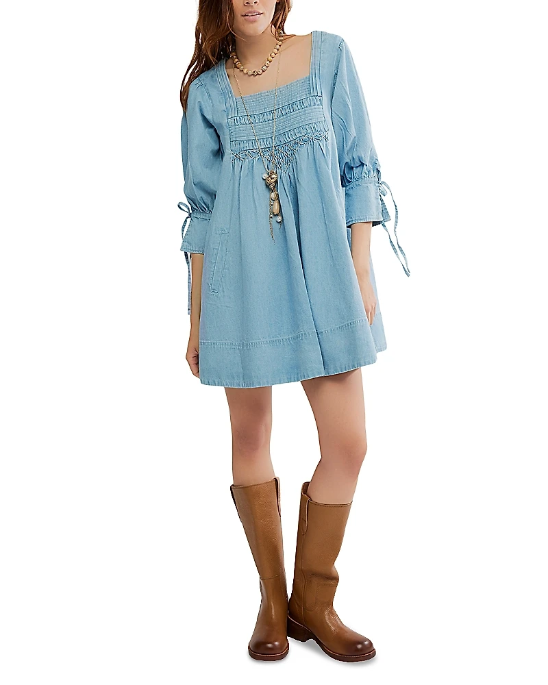 Free People Sonora Denim Mini Dress