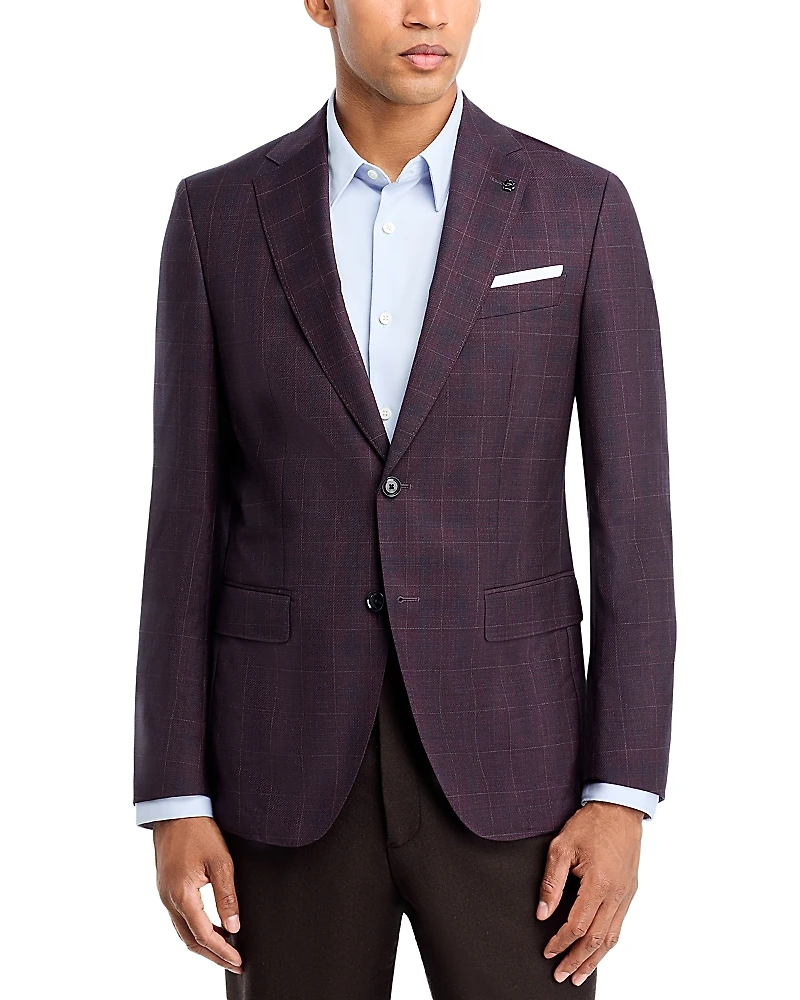 Boss Hutson Tonal Plaid Slim Fit Sport Coat