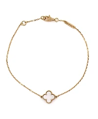 Pre-Owned Van Cleef & Arpels Sweet Alhambra Bracelet 18K Gold and Mother of Pearl