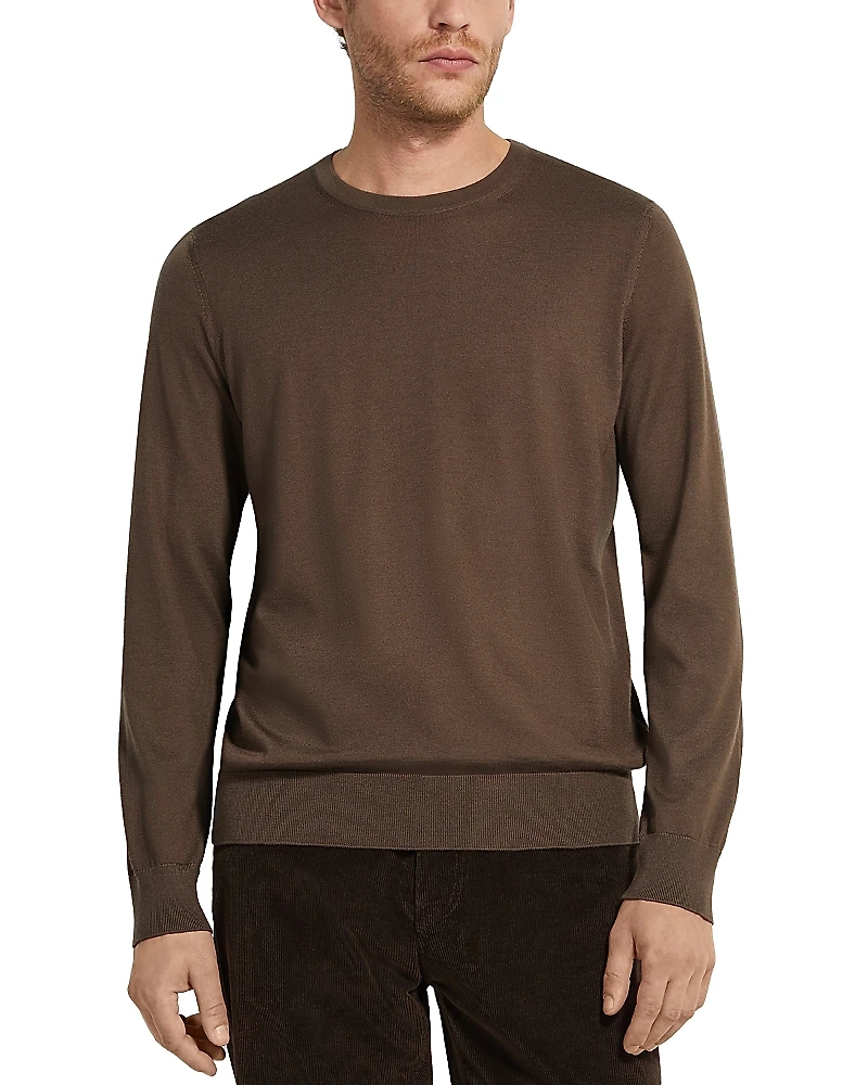 Zegna Casheta Cashmere & Silk Crewneck Sweater