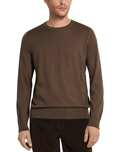 Zegna Casheta Cashmere & Silk Crewneck Sweater