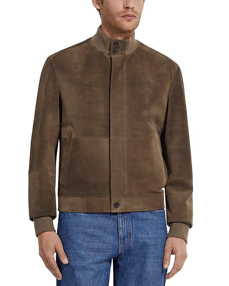 Zegna Leather Blouson Jacket