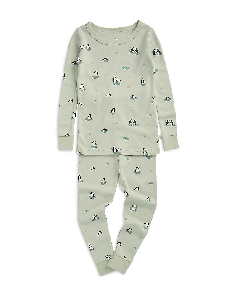 Mori Unisex Penguin Pajama Set - Baby