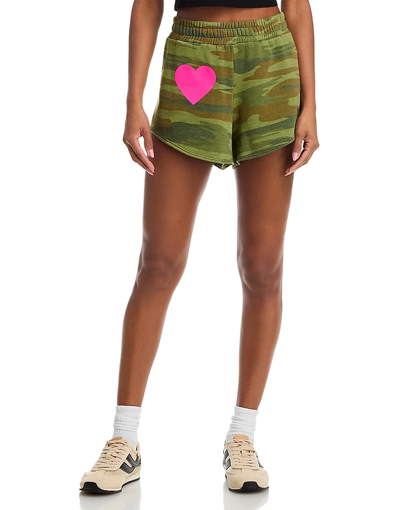 Aviator Nation Heart Graphic Shorts