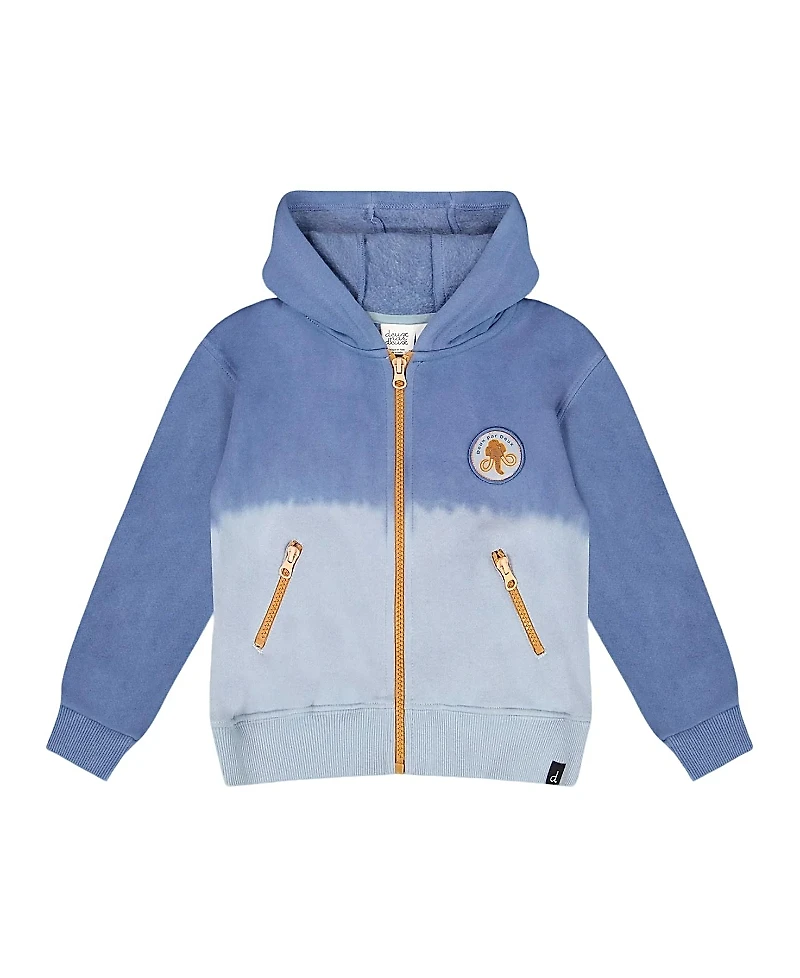 Deux par Boys' Full Zip Hooded Fleece Jacket - Baby