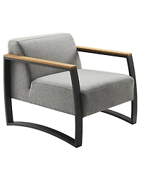 Modway Sauve Outdoor Patio Aluminum and Fabric Armchair