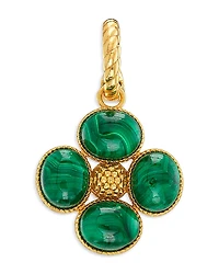 Capucine De Wulf Malachite Berry Clover Double Sided Pendant