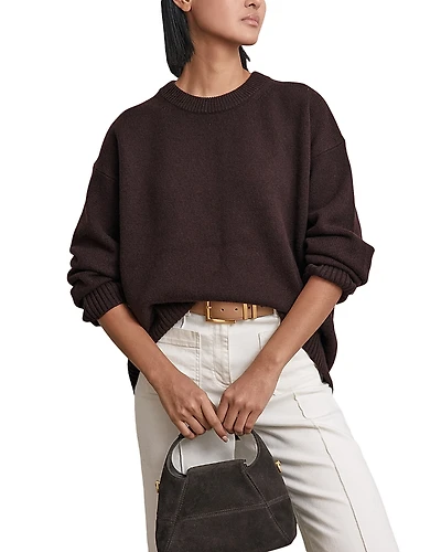 Reiss Ella Wool Cashmere Crewneck Sweater