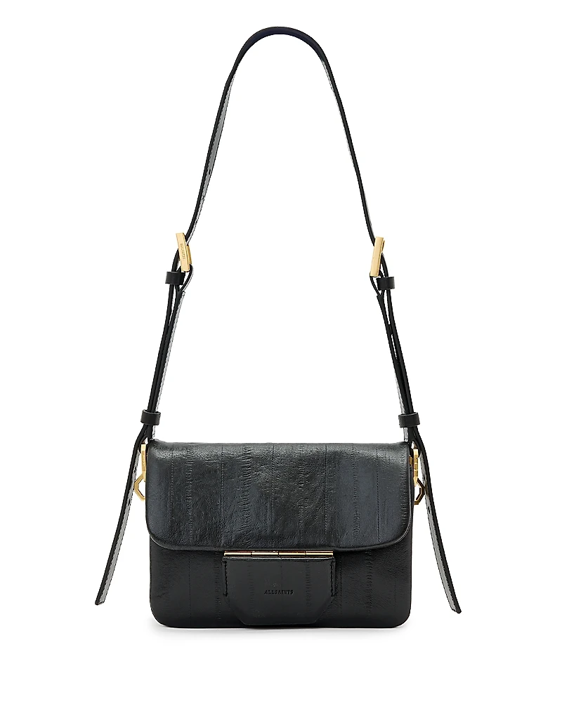 Allsaints Jupiter Eel Embossed Leather Crossbody