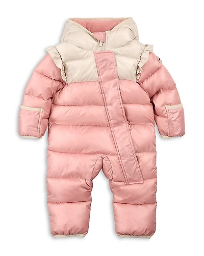 Miles The Label Girls' Color Blocked Puffer Snowsuit - Baby
