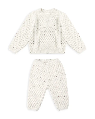 Rylee + Cru Boys' Honeycomb Cable Knit Sweater & Pants Set - Baby