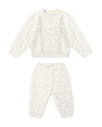 Rylee + Cru Boys' Honeycomb Cable Knit Sweater & Pants Set - Baby
