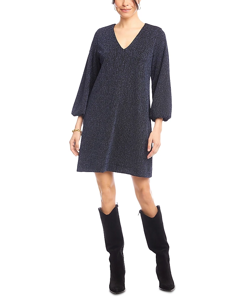 Karen Kane Metallic Knit Dress