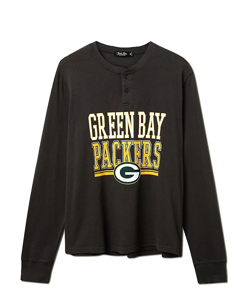 Junk Food Clothing Unisex Nfl Green Bay Packers Long Sleeve Henley