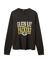 Junk Food Clothing Unisex Nfl Green Bay Packers Long Sleeve Henley