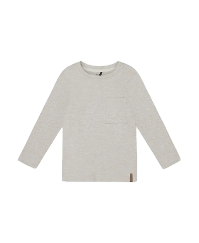 Deux par Deux Boys' Organic Cotton Jersey Pocket T-Shirt - Little Kid, Big Kid