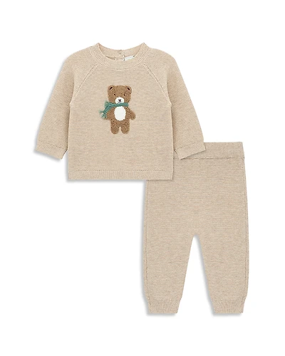 Little Me Boys' Bear Sweater & Jogger Pant Set - Baby
