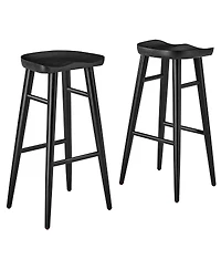 Modway Saville Backless Wood Bar Stools Set of 2