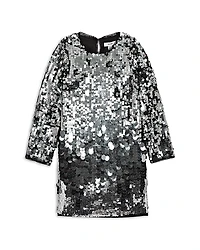 Reiss Girls' Hattie Long Sleeve Sequin Dress