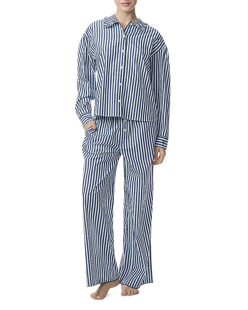 Polo Ralph Lauren Scalloped Stitch Trim Pajama Set