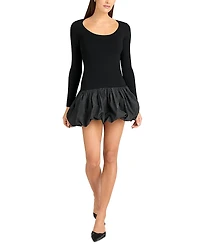 Cinq a Sept Brisa Mixed Media Mini Dress