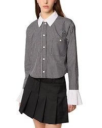 TRESSE Cotton Shirt with Pleated Cuffs