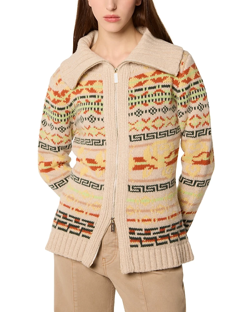 TRESSE Marosa Jacquard Pattern Cardigan