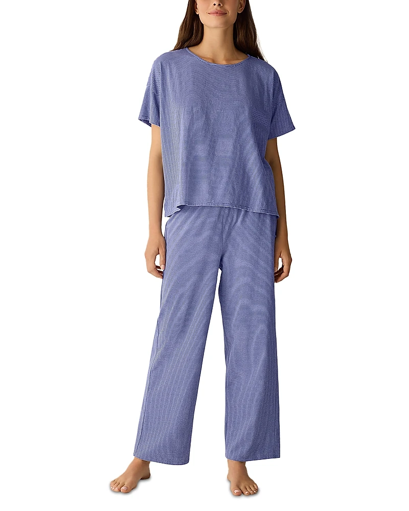 Eileen Fisher Jewel Neck Ankle Pant Sleep Set