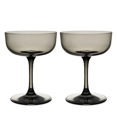Villeroy & Boch Like Smoke Champagne Coupe / Dessert Bowl, Set of 2