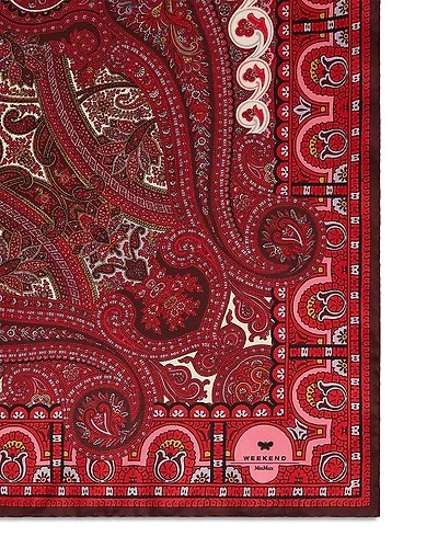 Weekend Max Mara Weekend Accesori 2 OneStoneNew Red Purple Silk Scarf