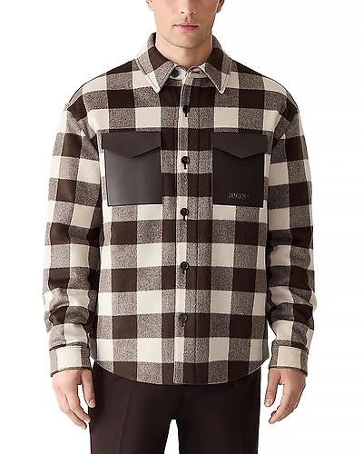 Mackage Ryker Wool Plaid Shirt Jacket
